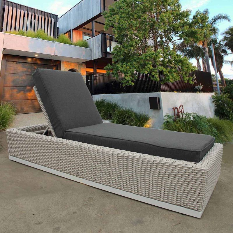 Roma rattan sun lounger outlet
