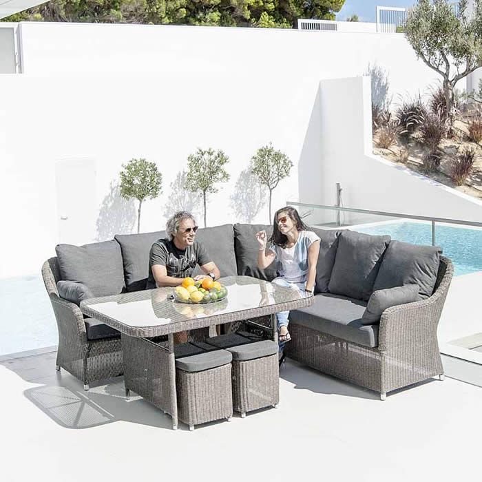 Monte Carlo Rattan Dining Set Alexander Rose