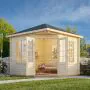 Melanie 6.9m Wooden Corner Summer House Pavilion