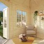 Melanie 6.9m Wooden Corner Summer House Pavilion