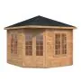 Melanie 6.9m Wooden Corner Summer House Pavilion