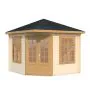 Melanie 6.9m Wooden Corner Summer House Pavilion