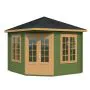 Melanie 6.9m Wooden Corner Summer House Pavilion