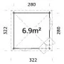 Melanie 6.9m Wooden Corner Summer House Pavilion