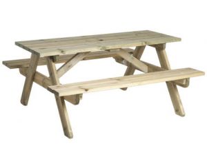 Alexander Rose 6 ft Pine Woburn Picnic Table