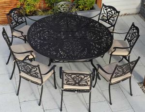 8 Seat Cast Aluminium Garden Set