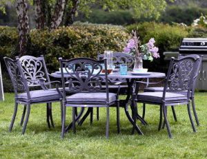 Sapphire Hampshire 6 Seater Round Set in Grey