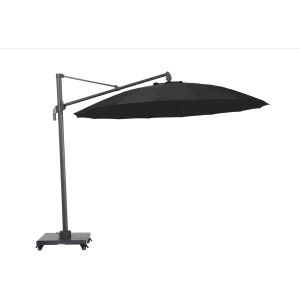 Alexander Rose Round 3m Ø Aluminium Cantilever Parasol – Charcoal