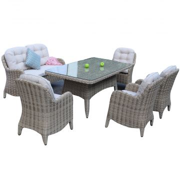 Arkansas 6 Seater Lounge Set - Beige