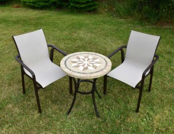 Dalkey 2 Seater Set with 2 Pacific Chairs in Brown