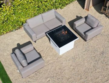 Galaxy Celeste Sofa Set With Etna Firepit Table