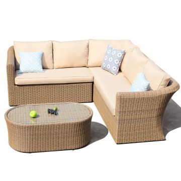 Hamilton Small Corner Sofa Set - Brown