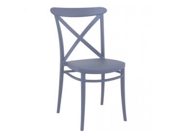 Cross Chair - Grey