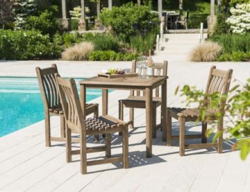 Alexander Rose Sherwood Acacia 4 Seat Side Chair Set