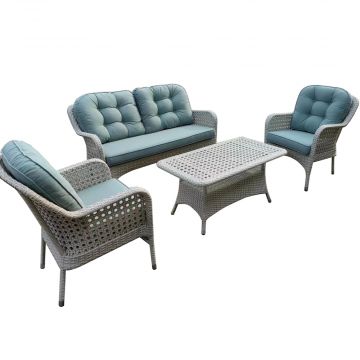 Missouri Lounge Sofa Set - Whitewash