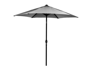 Soleil 2.2m Crank and Tilt Parasol - Grey