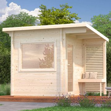 Deluxe 4.1m Wooden Sauna with 6KW Narvi Heater