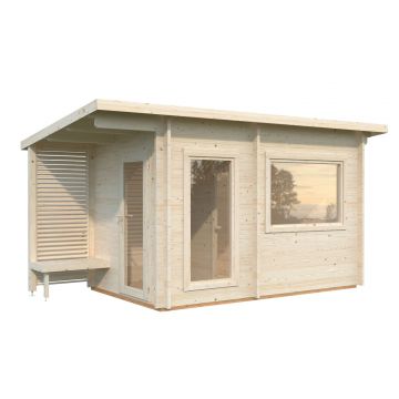 Deluxe 6.8m Wooden Sauna with 6KW Narvi Heater