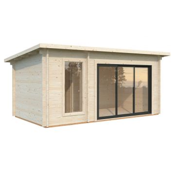Deluxe 12.8m Wooden Sauna with 6KW Narvi Heater
