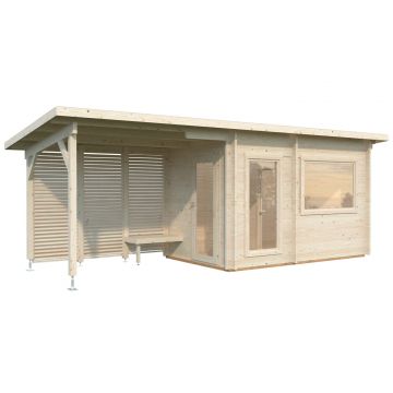 Deluxe 12.7m Wooden Sauna with 6KW Narvi Heater