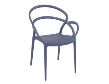 Mila Armchair - Dark Grey