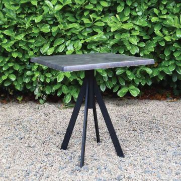 Metallic Square Werzalit Table with Fuoz Legs