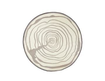 Outdoor Round Growth Rings Carpet