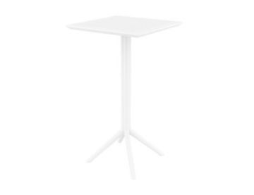 Sky 60 x 60 Folding Bar Table in White