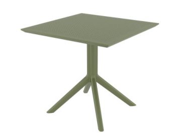 Sky 80 x 80 Table Olive Green