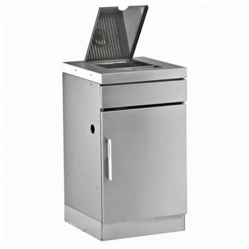 Stainless Steel Barbecue Cabinet with Side Burner