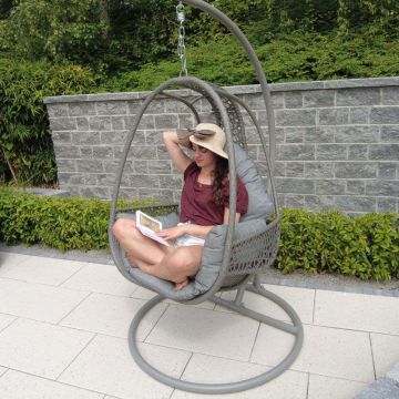 The Pod Hanging Chair in Grey