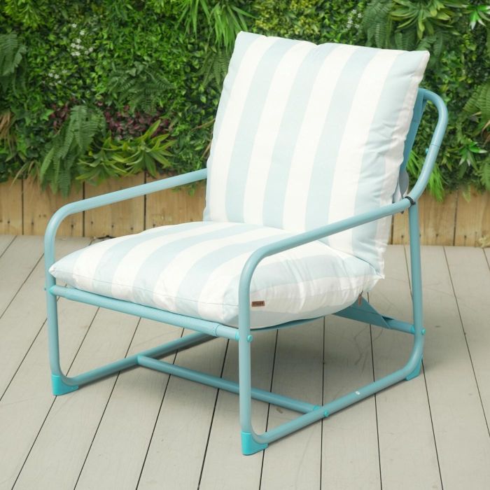 Kettler Cloud Relaxer Chair Burnt - Nordic Blue with Stripe main product photo
