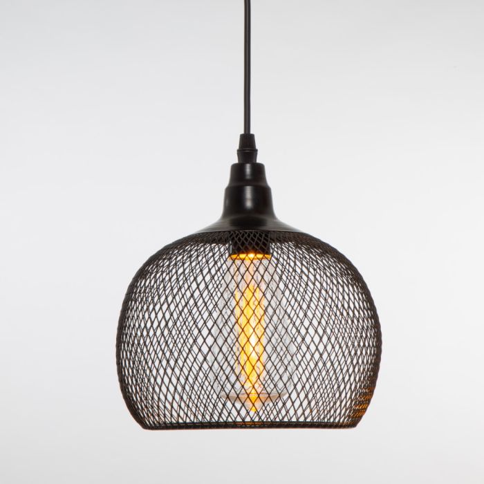 Black Mesh Chloe Pendant with Bulb main product photo