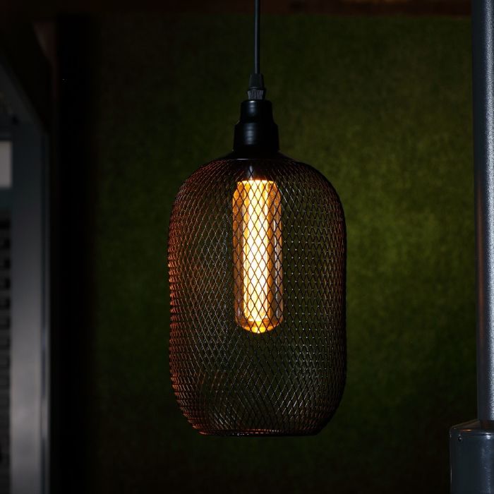 Black Mesh Megan Pendant with Bulb main product photo