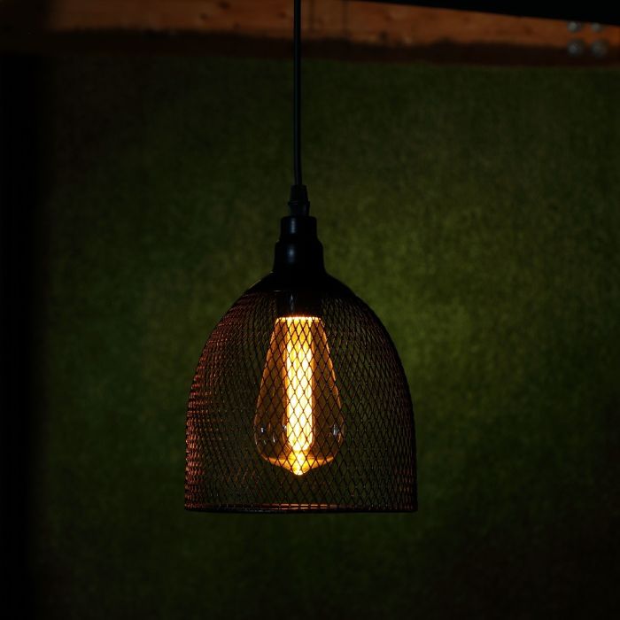 Black Mesh Kate Pendant with Bulb main product photo