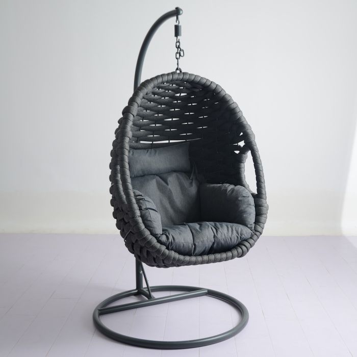 Aranweave Single Hanging Chair in Grey main product photo