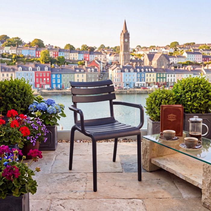 Paris Armchair Outdoor Garden Seat - Black main product photo