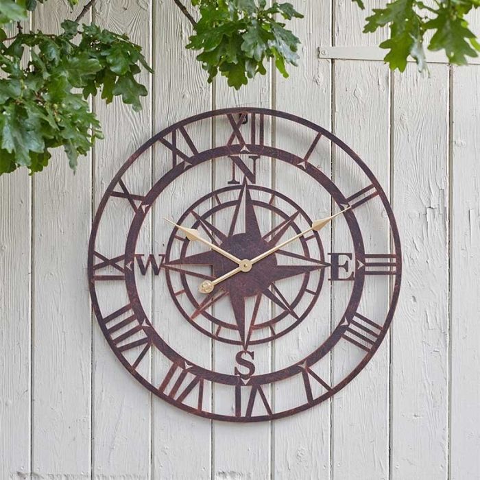 Compass Bronze Wall Clock main product photo