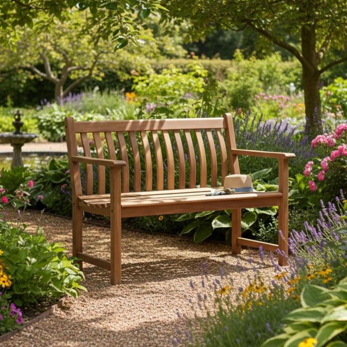 4ft (127cm) Alexander Rose Broadfield Acacia Garden Bench main product photo