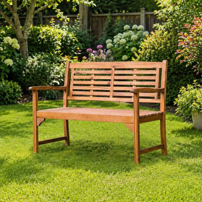 4ft (120cm) Lakeside Bracket Acacia Garden Bench main product photo