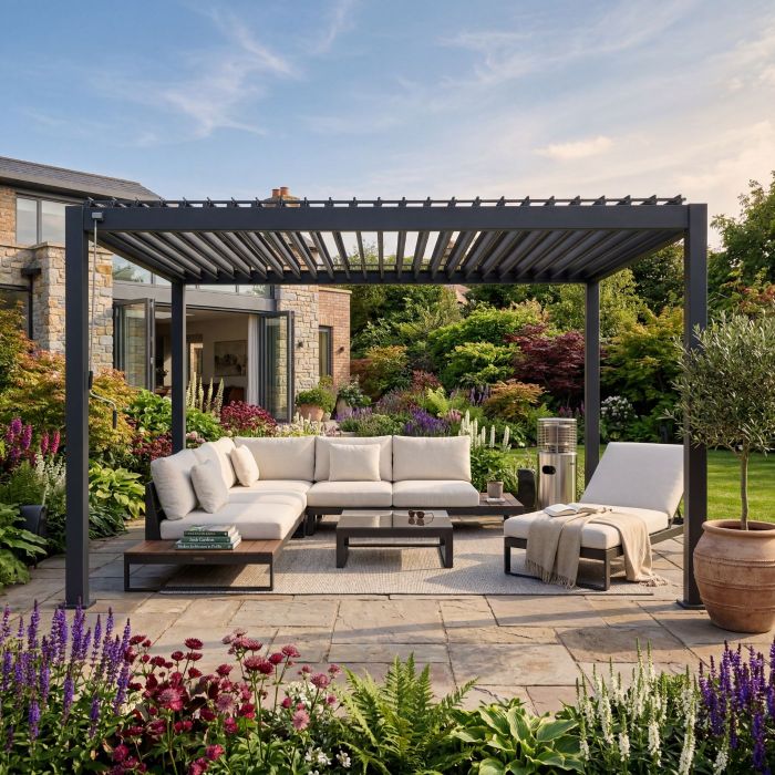 Mirador Ares Louvered 3m x 4m Pergola - Anthracite main product photo