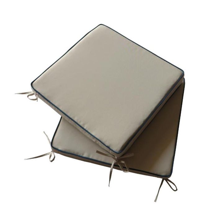 Double Piped Carver Pads (45 x 46 x 5cm) - Cream main product photo