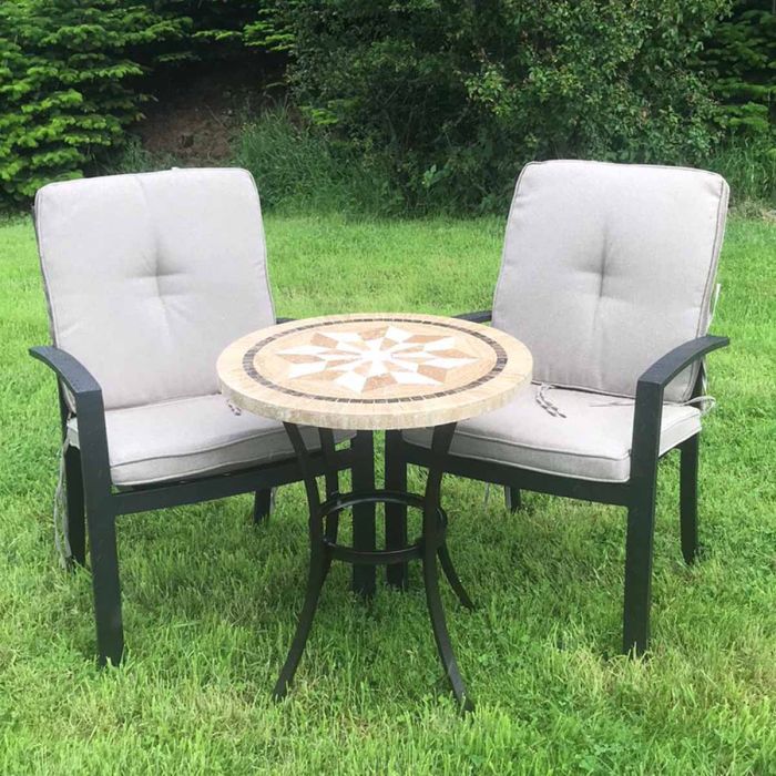 Dalkey Bistro Table with 2 Jamie Oliver Bronze Chair main product photo