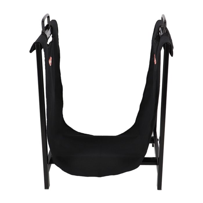 Wood Log Carrier Black Stand main product photo