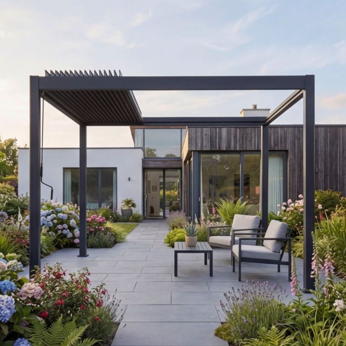 Mirador Hera Louvered 3m x 4m Pergola - Anthracite main product photo