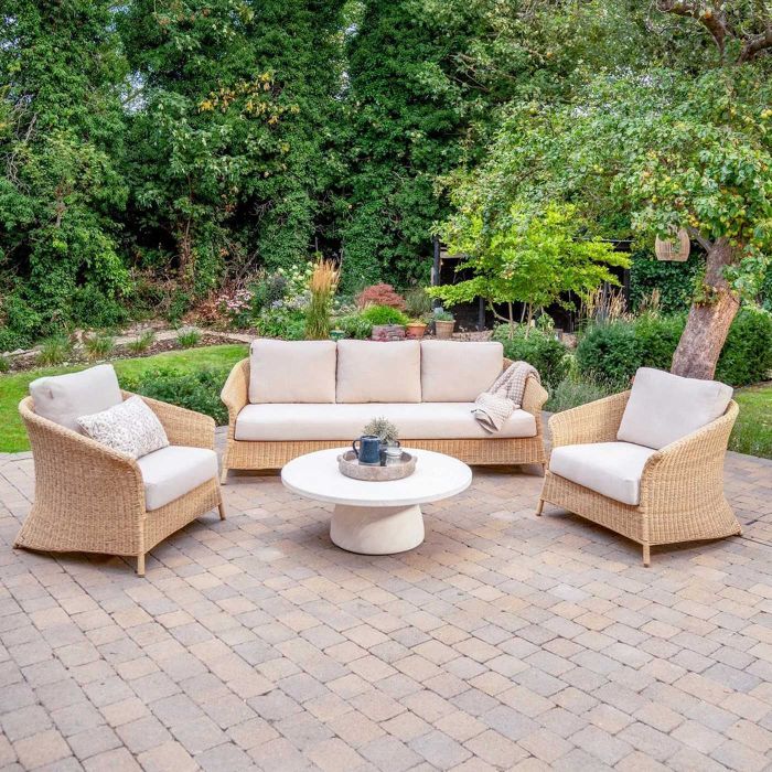 Kettler Genoa Woven 3 Seat Sofa Seat - Natural main product photo