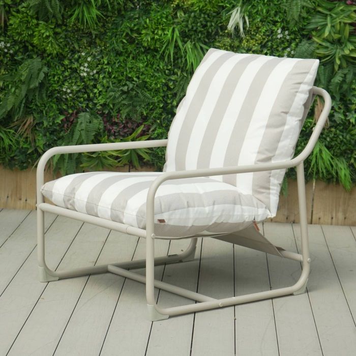 Kettler Cloud Relaxer Chair Burnt - Pebble Stone with Stripe main product photo