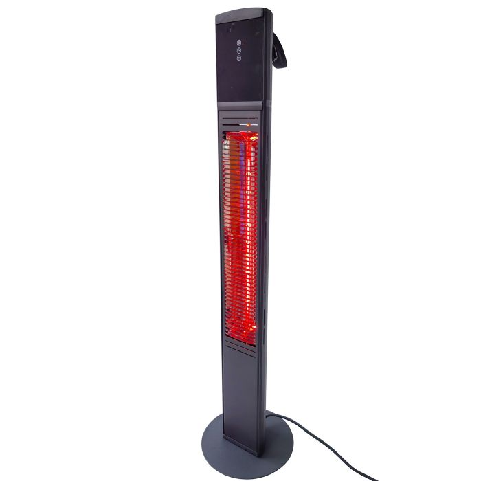 Freestanding Ceramic Glass Front Infrared Outdoor Heater with Remote Control IP65 - 1500 Watt main product photo