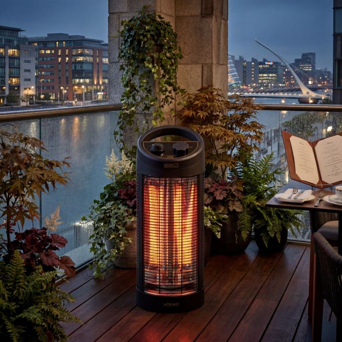 Carbon Fibre Tower Outdoor Patio Heater IPX4 - 1200 Watt main product photo