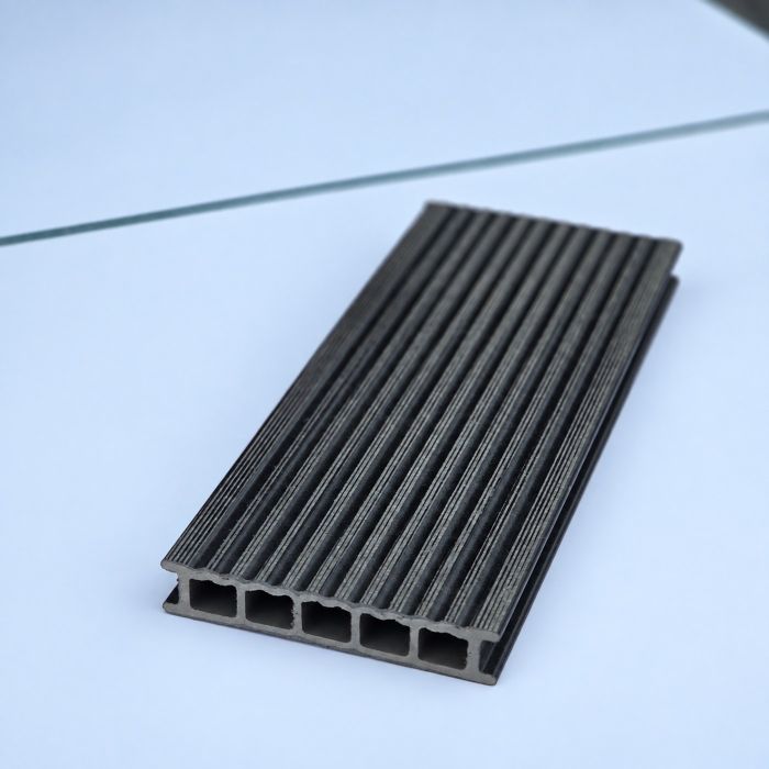 TherraWood Composite Decking - Embossed Dark Grey (3.6m x 140mm x 26mm) main product photo
